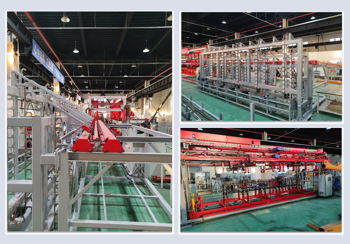 钢筋骨架成型产线现场图