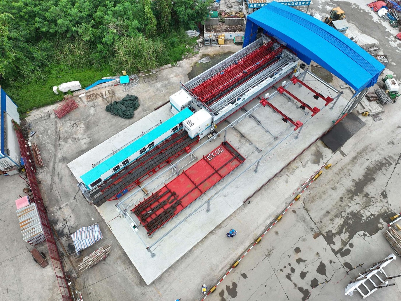 中建三局深圳龙华三馆+科技馆项目钢筋加工